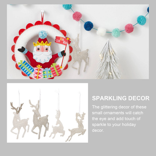 4 Colgantes Navideños Con Forma De Alce, Estatuas De Alces,