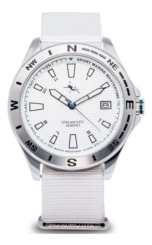 Reloj Strumento Marino Caballero Blanca 122nssbnbn