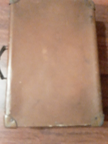 Valija, Caja Guardar, De Madera Forrada En Papel. Tipo Cuero