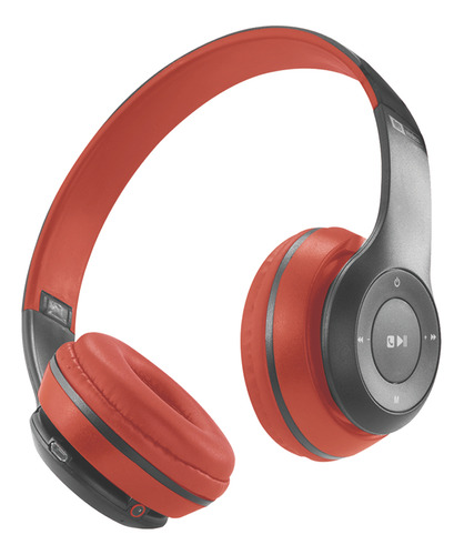 Audífonos Bluetooth Fm Micro Sd Mlab Smart Beats Red