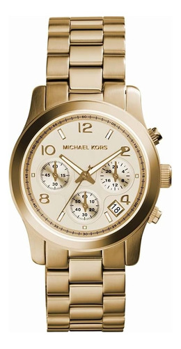 Michael Kors Reloj Cronógrafo De Tamaño Mediano En Tono Dora