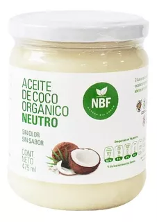 Nbf Aceite De Coco Orgánico Neutro 475ml Prensado En Frío