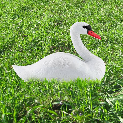 Señuelos, Plástico Flotante, Decoración De Estatua Blanca
