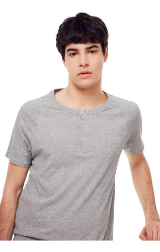 Remera Henley M/c Bensimon