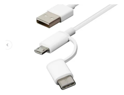 Xiaomi - Cable Usb 2 En 1 Micro Usb Y Tipo C - Blanco