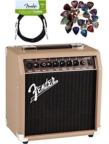 Fender Acoustasonic 15 Amplificador De Guitarra Acustica - 