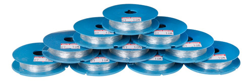 Fio Silicone P/ Pulseira 0,7mm Rolo C/10 Mts Kit C/10 Rolos