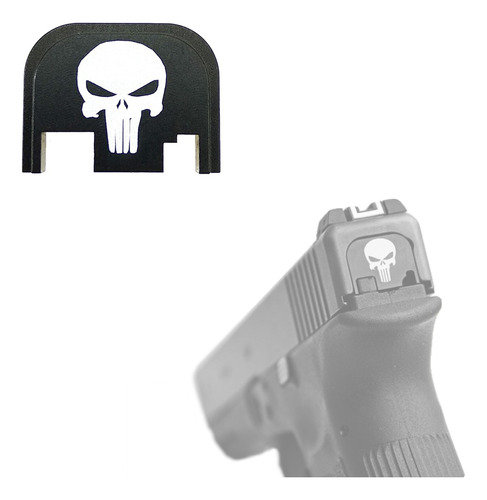 Cubierta Trasera Glock Tapa Slide Plate Punisher Pistola