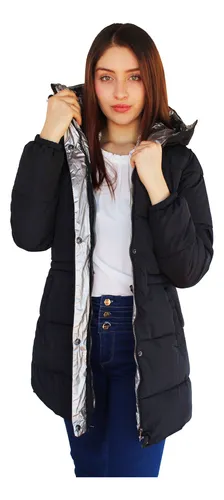 Chamarra Chaqueta Abrigo Mujer Forrado Invierno Moda 0002