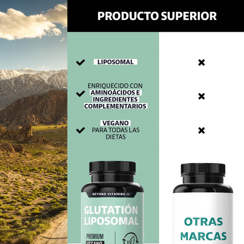 L- Glutation Liposomal - Suplemento Alimenticio -60 Cápsulas Sin Sabor