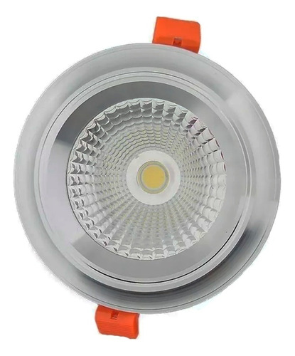 30 Pz Spot Led Satinado 9w Empotrable Plafon O Bote 7cm P Color Marco Satinado, Luz Blanca