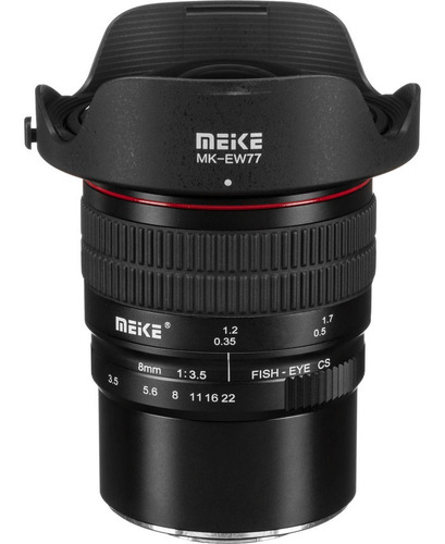 Lente Meike Mk 8mm F/3.5 Fisheye Foco Manual M4/3 - Mft