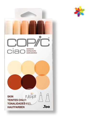 Copic Ciao Colores Piel Skin Set X6 Marcadores Rotuladores
