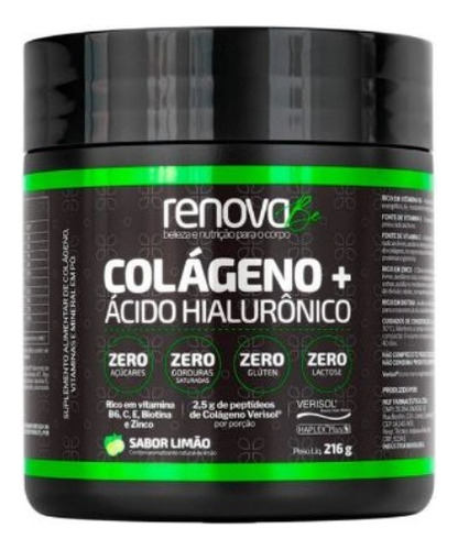 Colágeno Renova Be Verisol Com Ácido Hialurônico - 216g
