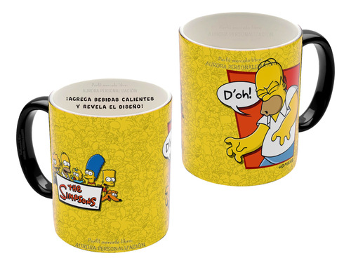 Mug Taza Magico Los Simpsons Pocillos Regalo Colección