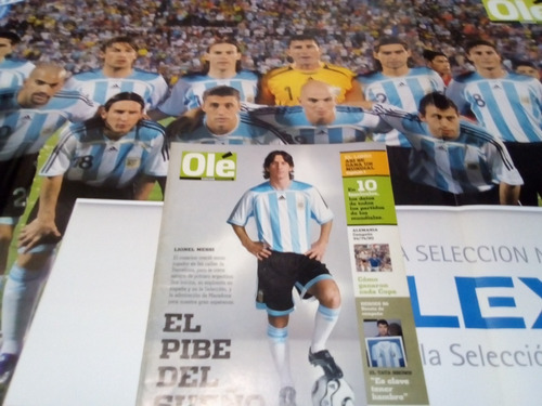 Póster Lionel Messi/sel. Argentina Y Suple!