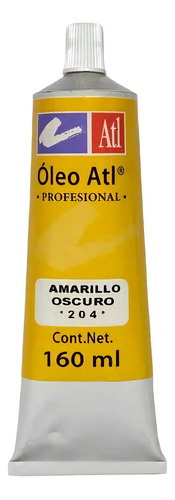 Pintura Oleo Atl T-40 160ml Tubo Grande Color Del Óleo 204 Amarillo Oscuro