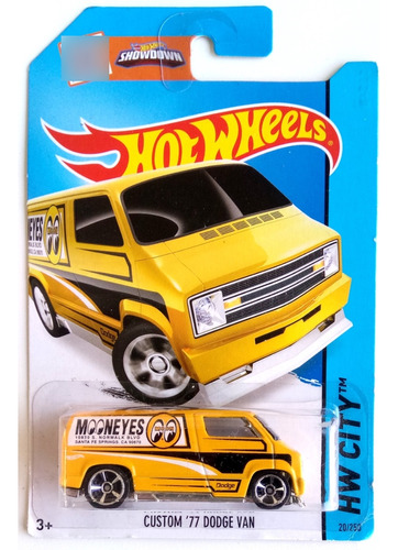 Hot Wheels Custom 77 Dodge Van Moon Eyes Auto Juguete 2015