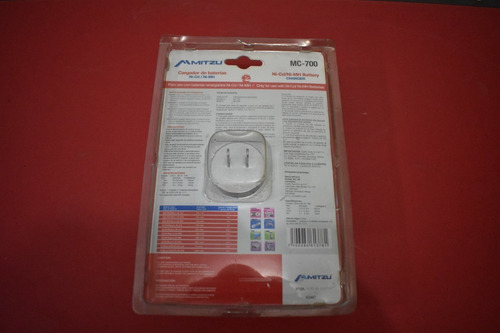 Baterías Aa Recargables Con Cargador Mitzu (Usado)