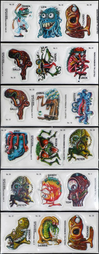 Monstickers Puffy Stickers Años 80s Horror Terror (Usado)