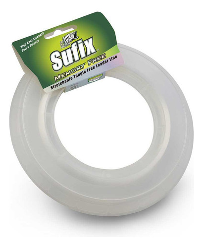 Nylon Sufix Sin Memoria 0.30mm 10lb Amnesia Transparente Color Blanco