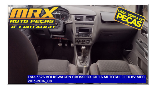 Sucata Volks Crossfox Gii 1.6 Mi Total Flex 8v Mec 2014