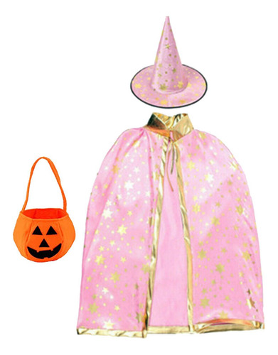Conjunto De Disfraz De Halloween Para Niños Con Capa De