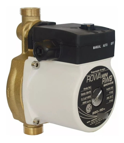 Bomba De Agua Presurizadora Mini Rw9 Bronce