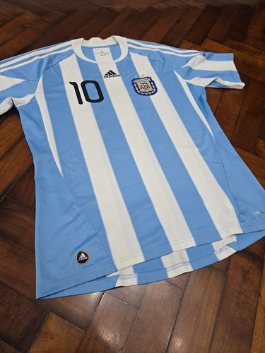 Camiseta Titular Seleccion Argentina 2010/11, Messi 10 L (Usado)
