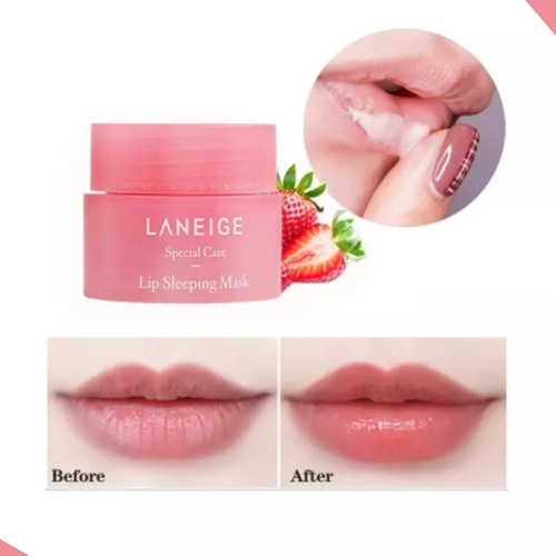 Kit 2 Laneige Lábios Máscara Lips Sleeping Mask Berry 3g