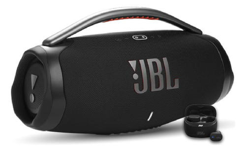 Combo Jbl Parlante Boombox 3 Bt Negro + Audifonos Tws Tunebu