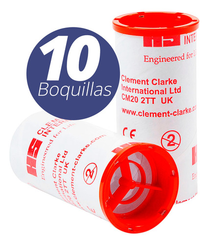 10x Boquilla Unidireccional Flujómetro Mini Wright Topmedic