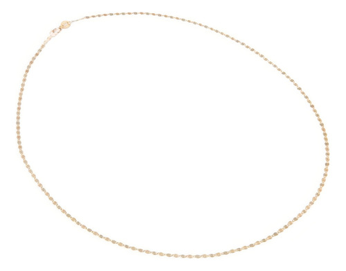 Cadena Valentina Figaro Star Tritono 2mm 45cm Oro Solido 10k Color Dorado