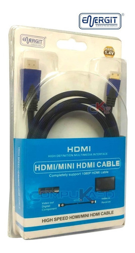 Cable Adaptador Mini Hdmi A Hdmi Conecta Tu Tablet A Tu Tv