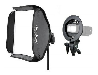 Imagem 6 de 6 de Kit Softbox Dobravel 60x60cm + Suporte + Disufor + Bolsa