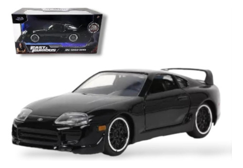 Jada - Rapido Y Furiosos - 1995 Toyota Supra Negro 1:32 Color Negro