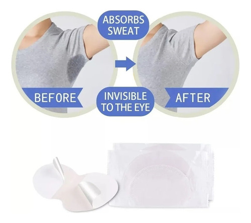 Absorvente Protetor Axilas De Roupas Anti Suor (kit50 Pares)