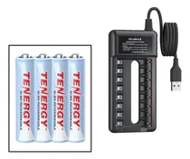 Comprar Cargador De 8 Pilas Aa Y Aaa Recargables + 4 Pilas Aaa