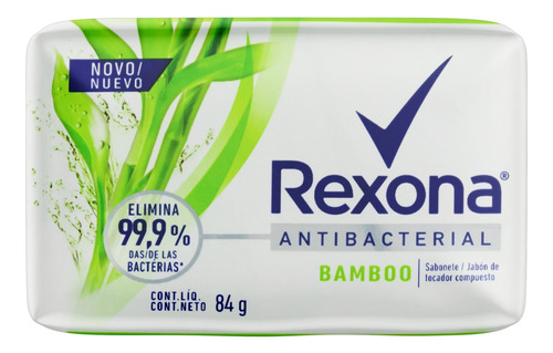 Sabão em barra Rexona Antibacterial Bamboo de 84 g