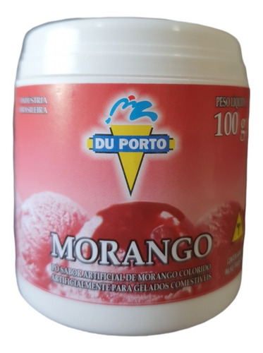 Pó Sabor Morango P/ Sorvetes Picolés Comestíveis - Du Porto