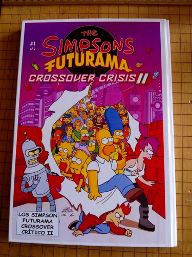 Imagen 6 de 6 de Simpson Futurama Crossover Español Pasta Dura Comic Libro