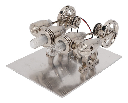 Kit De Modelo De Motor Stirling De 4 Cilindros, Delicado Y F