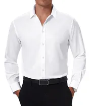 Comprar Camisas De Vestir Manga Larga Slim Fit Hombre