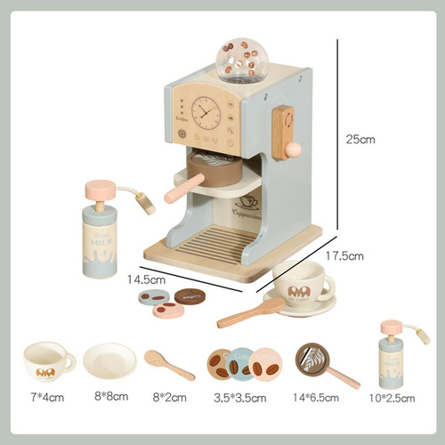 Cafetera De Juguete Para Niños, Cocina De Madera, Juguetes