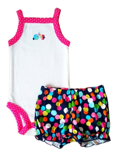 Carters Niña Conjunto Body Talla 3 Meses Mameluco Pescesitos