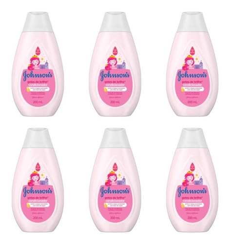 Johnsons Baby Gotas De Brilho Condicionador 200ml (kit C/06)