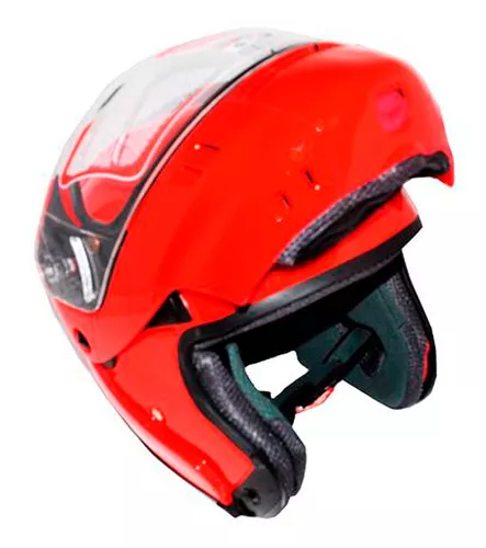 Casco Infantil Para Moto Kinlley K301 Integral Talla Xl Color Rojo