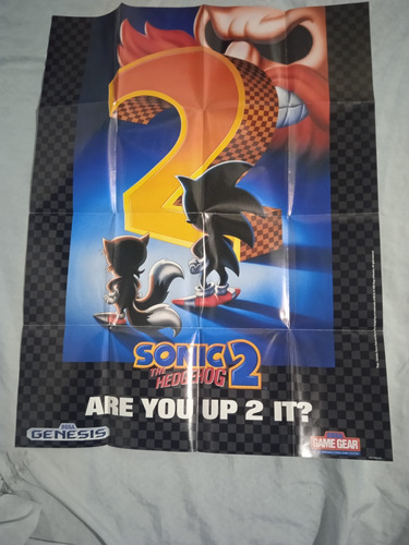 Sega Genesis Poster Gigante Original 