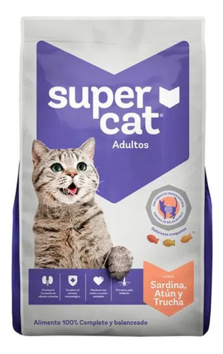 Super Cat, Sardina Atún Y Trucha, Adulto Todas Las Razas 9kg