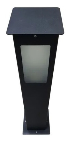 Imagen 2 de 10 de Farola De Piso Garden 80 Cm De Hierro Exterior E27 Led